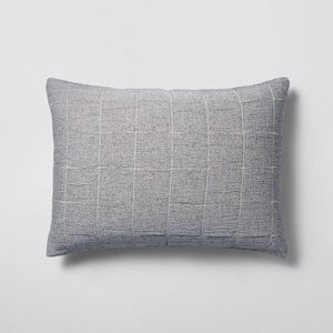 King Matelassé Quilted Pillow Sham Gray - Hearth & Hand™ with Magnolia